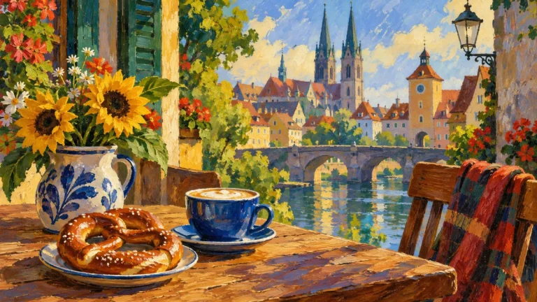 Painted illustration for A Quick Guide to German Greetings