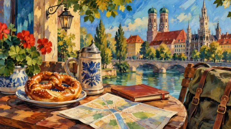 Painted illustration for 40 Basic German Words and Phrases to Help You Survive a Trip to Germany