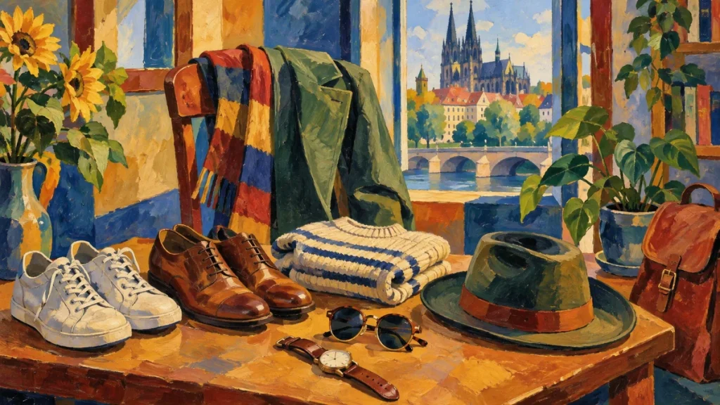 Painted illustration for How to Describe People in German: Physical Descriptions and Personality