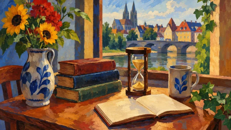 Painted illustration for A Simple Guide to the German Preterite Tense