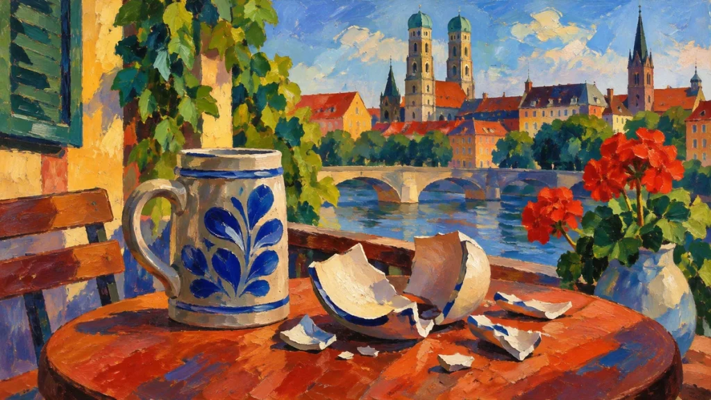 Painted illustration for How to Swear in German