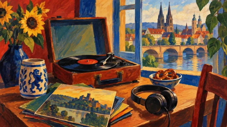 Painted illustration for Playlists of the Best German Songs