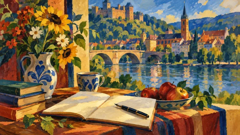 Painted illustration for 10 Most Beautiful German Words