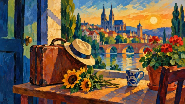 Painted illustration for 11 Different Ways to Say Goodbye in German
