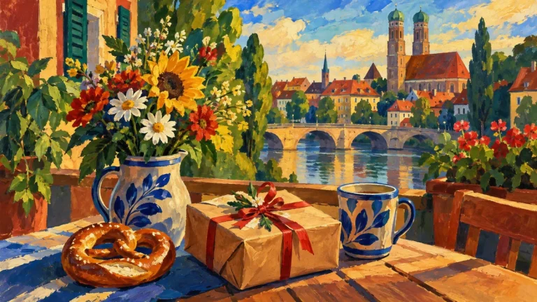 Painted illustration for How to Say Thank You in German